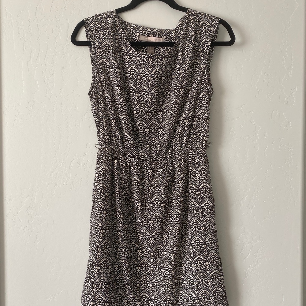 Formal black & cream dress